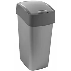 Урна для мусора Curver 186181 Flip Bin 50 L Silver