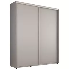 Dulap Mobildor-Lux Compact uși glisante PAL fără ornament (180x45x200H cm) Grey