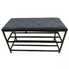 Полка для обуви Nex Home Pantofar 3 nivele, metal, max.150kg, 100x32x52cm, 27 Graphite