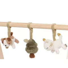 Jucărie cu pandantiv Jollein 108-001-68102 Set de jucarii pentru Babygym Tiny Park