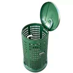 Coș de gunoi Stefanplast 37187 Container cu suport pentru saci de gunoi de 100 L Trespolo (verde)