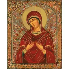 Картина по номерам Strateg R 8 /21/22 (DY022)(34347) Icoana cu 7 sageti, 40x50 cm