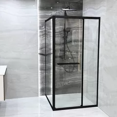 Cabină de duș Linia H2O Ritmo 1000x1000x1900 6мм универсальный черный