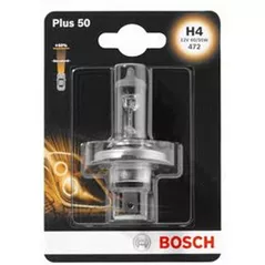 Lampă auto Bosch H4 Plus 50 12V 60/55W P43t Blister (1987301040)