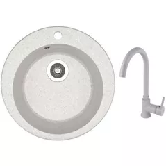 Мойка кухонная со смесителем Dr.Gans Gala + SanDonna F 7073 gri