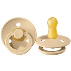 Suzetă BIBS 300245 Suzeta rotunda Vanilla din latex (18-36 luni)