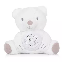 Jucărie de pluș Chipolino Bear PIL02507BEWH white (проектор муз)