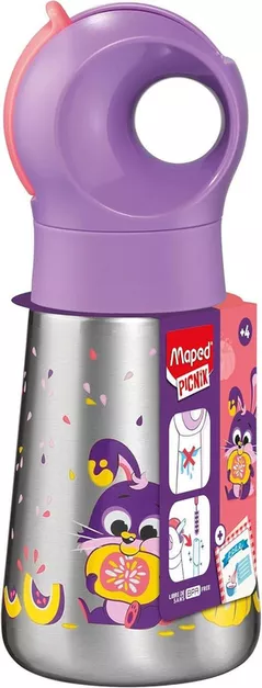 Поильник Maped 873002 Sticla Miniz Iepure, 350ml, violet