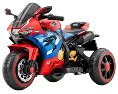 Mașină electrică pentru copii Richi (RT516) Motocicleta rosie-albastra pe acumulator pentru copii (56789)