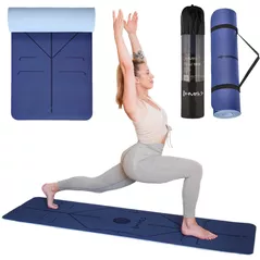 Инвентарь для йоги HMS 6141 Saltea yoga 182x61x0.8cm TPE Dark Blue (17-44-220)