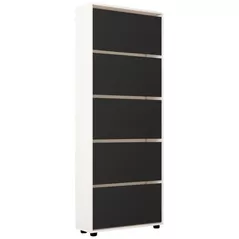 Полка для обуви Mobildor-Lux Leo 70x27x203H cm White/Anthracite