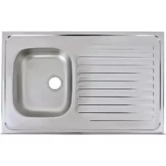 Мойка кухонная Asil 25195 pentru masa 800х600 h=100mm -0,4 (stinga)