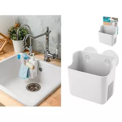 Accesoriu pentru bucătărie Бытпласт 45694 Корзина на присосках Econova Helper 12.5x9x12cm, прямоуг