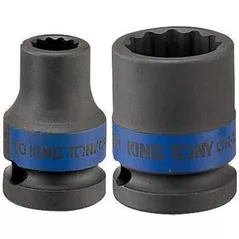 Set de tubulare, bite, duze King Tony Cap tubular de impact 653063M, 12 vârfuri 3/4" 63 mm