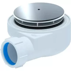 Sifon pentru cădițe de duș Aniplast E410CLSEU ANI Ø1 1/2"xØ50/60, click-clack, crom