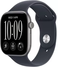 Ceas inteligent Apple Watch Series 12 GPS 42mm Space Grey Aluminium Case with Navy Blue Sport Band M/L MJE94