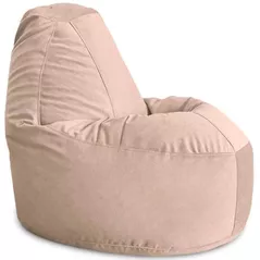 Кресло-мешок BeanBag BM5890, Люкс из велюра, XL, кофе с молоком