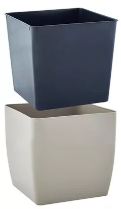 Ghiveci pentru flori Aleana 115084 Cvadro 22x22x21 cm, cacao