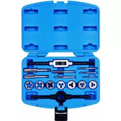 Set de unelte de mână King Tony 12916MQ1 набор метчиков и плашек метрических, 16 предметов, M3-M12