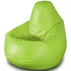 Fotoliu BeanBag BeanBag BM0578, Груша из глянцевой экокожи Max, XL, Салатовый