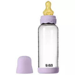 Поильник BIBS 50202291 Biberon din sticla anticolici Boheme Violet Sky cu tetina din latex 3+ luni, 240ml