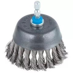 Set de tubulare, bite, duze Wolfcraft Perie tip oala din sarma de otel 2704000