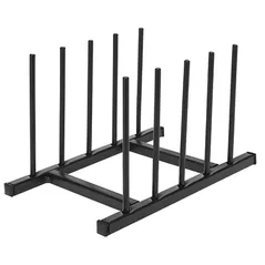 Сушка для посуды Excellent Houseware 55497 Suport pentru 4 farfurii, 20x12.5x12cm, metal, negru