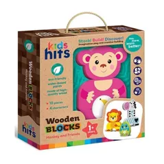 Конструктор Kids Hits KH20/005 Деревянный конструктор Monkey and Friends