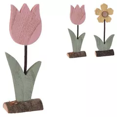 Декор Promstore 46724 Сувенир деревянный Цветок на подставке 25cm