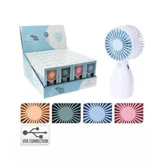 Ventilator portativ Promstore 55474 Mini ventilator cu USB 6x4.5x12.5cm (în asortiment)