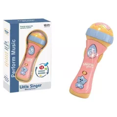 Jucărie muzicală Essa RJ2817 Microfon cu muzică și lumină (12 melodii)