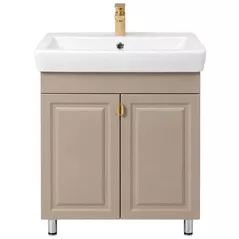Шкаф под умывальник Mashtab 12677 Marbela (ML) cu 2 uși 650x460x850 Alb lucios