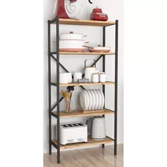 Этажерка Nex Home Кухня, 5 уровней, 66x35x128 см, Дуб (13-05-02)