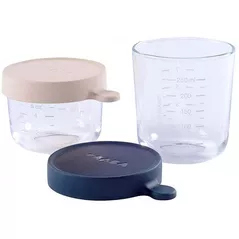 Container alimentare Beaba B912654 Set 2 Blue