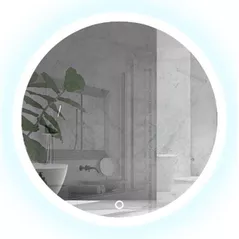 Зеркало для ванной Uniplast LM-209.5858 LED 6000K (rotunda cu janta) 58x58 cm