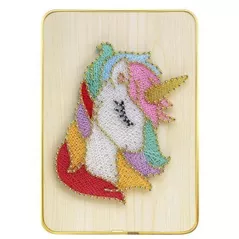 Набор для творчества miscellaneous DHACE28033 Set String Art 21x30 Unicorn