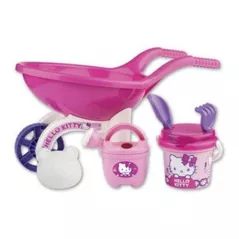 Игрушка для песочницы Androni 6323-00HK Набор для песка в тележке MARE HELLO KITTY