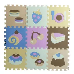 Covoraș de joacă Essa HK010 Covoraș-puzzle educativ Desert, 9elem