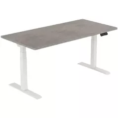 Masă pentru calculator sc ET223WH, blat Beton, 1600x800