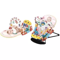 Детское кресло-качалка Bibi-Irn 608-93 covoras-sezlong 2in1 roz