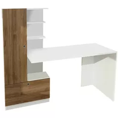 Офисный стол Trendy Domingos, alb, nuc 149x120x61cm
