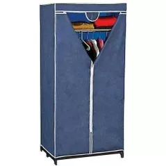 Вешалка для одежды Ordinett 43584 Blue 160x75x50cm, с полкой