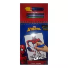 Набор для творчества miscellaneous SPE31005_2 Picteaza cu apa + creioane colorate Spiderman 2