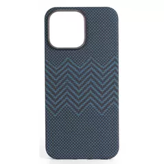 Husă pentru smartphone Vanta Carbon Ring Weaving M Magsafe for iPhone 16 Pro, M-Blue