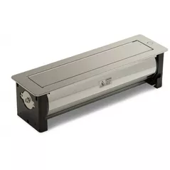 Розетка электрическая ASA Plastici 060.24F.00033 Versaturn 3.0 3 sockets F+ 1 USB 5V(A+C) Stainless steel