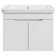 Шкаф под умывальник Mashtab 11829 Print cu 2 usi, suspendat 55cm Alb