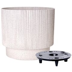 Ghiveci pentru flori Aleana 128031 Oslo cu insertie d30 cm, white rose