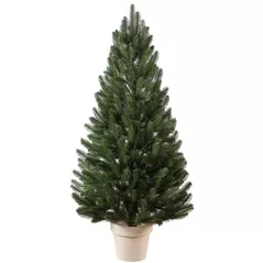 Brad artificial Promstore 57952 Lapland, ace turnate, 110cm, in ghiveci, PE