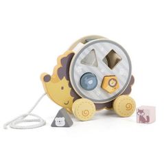 Игрушка каталка Viga 44025 Каталка-сортер Ежик (PolarB)