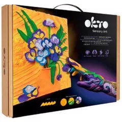 Set de creație Okto 10007 Tablou 3D cu plastilină ușoară 30x40сm, Iriși